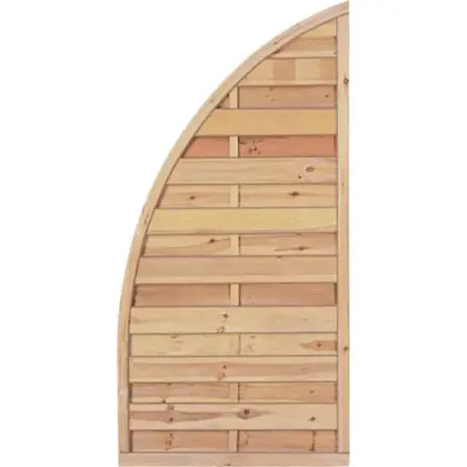 Sichtschutzzaun Baltrum aus Holz, Grün – 90 × 160 cm