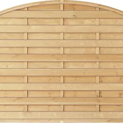 Sichtschutzzaun Baltrum aus Holz, Grün – 130 cm