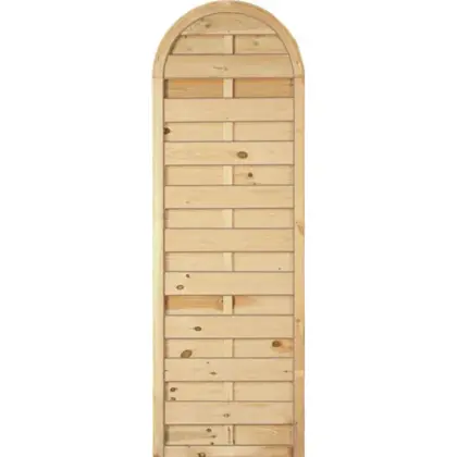 Sichtschutzzaun Holz Bogen Kiefer/Fichte 60 x 180/150 cm (Serie Baltrum)