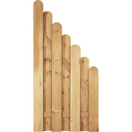 Sichtschutzzaun Eversten aus Holz, Grün
