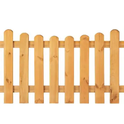 Gartenzaun Edewecht aus Holz, Grau