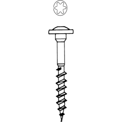 Schrauben für Bodenhülsen, 7 × 50 mm