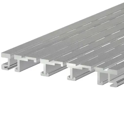 Drainagerost aus Aluminium, 20 × 150 × 4000 mm