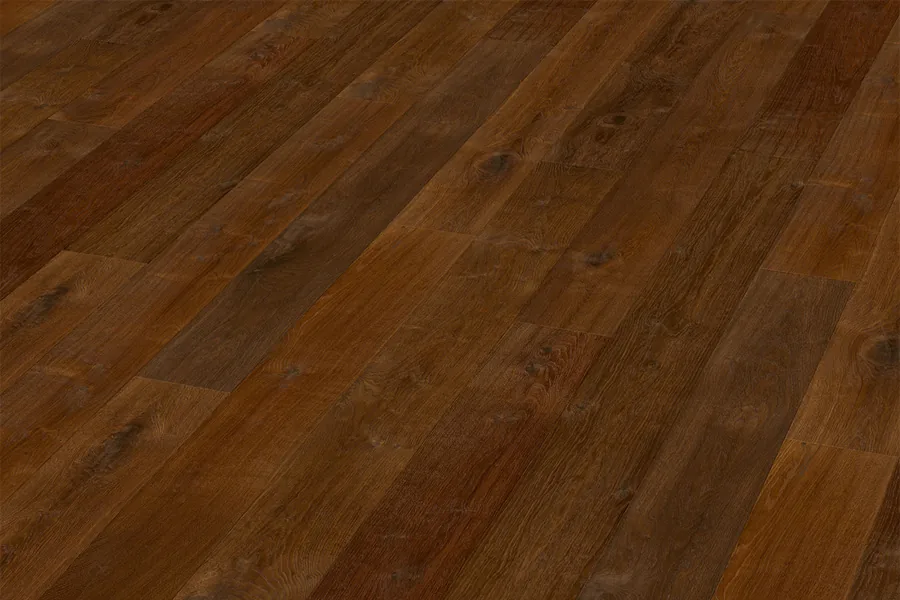 Fertigparkett, Landhausdiele Eiche astig, Darkbrown, geölt, 15 (S) x 189 (B) x 1860 (L) mm (2,81m²/PE)
