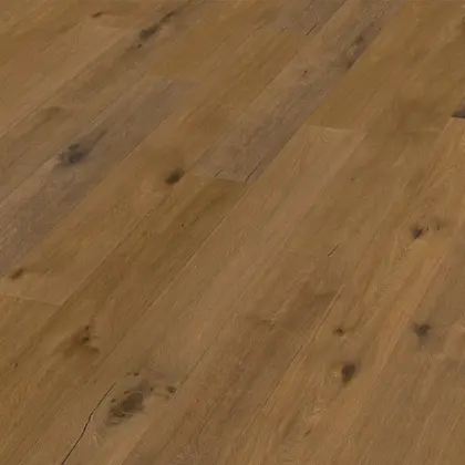 Fertigparkett, Landhausdiele Eiche astig, geräuchert, Rohoptik, geölt, 15 (S) x 189 (B) x 1860 (L) mm (2,81m²/PE) Fertigparkett, Landhausdiele Eiche astig, geräuchert, Rohoptik, geölt, 15 (S) x 189 (B) x 1860 (L) mm (2,81m²/PE)