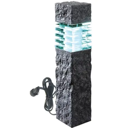 Wege-/Ambiente-Leuchte RANA Granitoptik schwarz