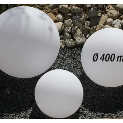Design-Kugeln Moon 400, Ø, Weiß