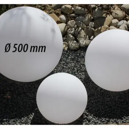 Design-Kugeln Moon 500, Ø, Weiß