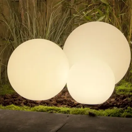 Design-Kugeln Moon Ambiente-Set je 1 Kugel mit Ø, Weiß