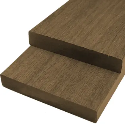 WPC Fassadenholz Glattkantbrett Abschlussprofil massiv, 23 × 138 mm