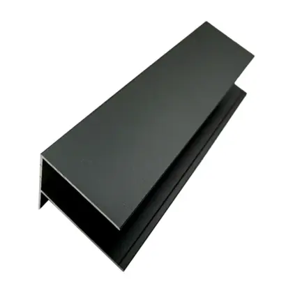 Alu F-Profil WE30 aus Aluminium, Dunkelgrau – 65 × 85 mm