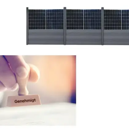 Bauantrag Solar Zaun für bestehende Solarzäune (BRD)