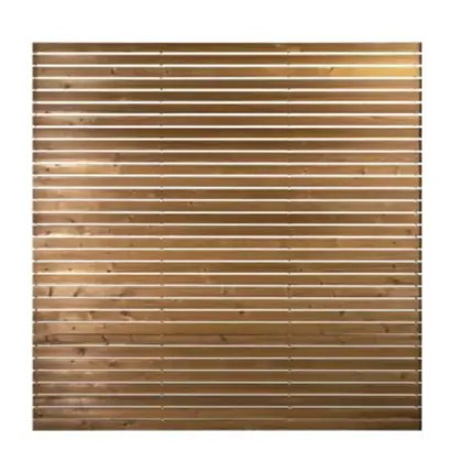 Rhombus Sichtschutz Kiefer / Fichte aus Thermoholz, 18 × 50 mm