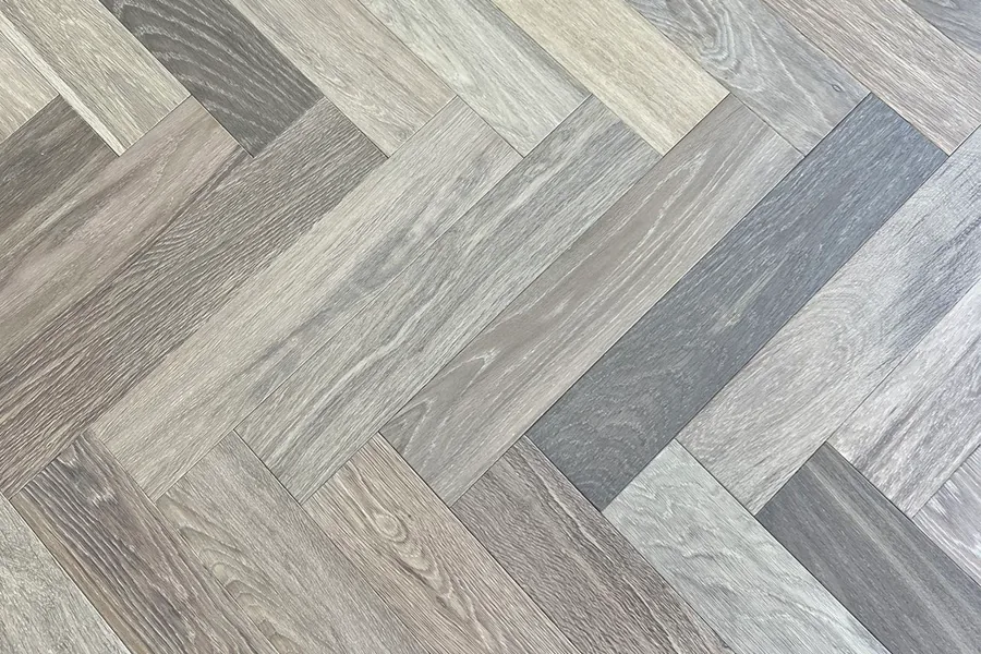 Eiche Parkett, Grau – 450 mm