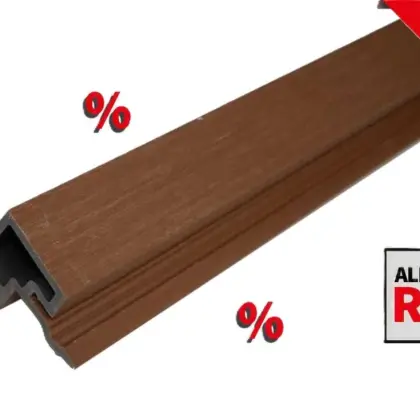 *Abverkauf* WPC Coextrudiert Eckprofil, 64 × 63 mm *Abverkauf* WPC Coextrudiert Eckprofil, 64 × 63 mm