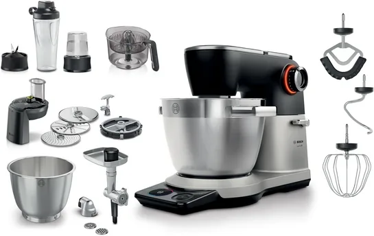 BOSCH Serie 8 Küchenmaschine mit Waage 1800 W Silber, Schwarz MUMS8ZS60
