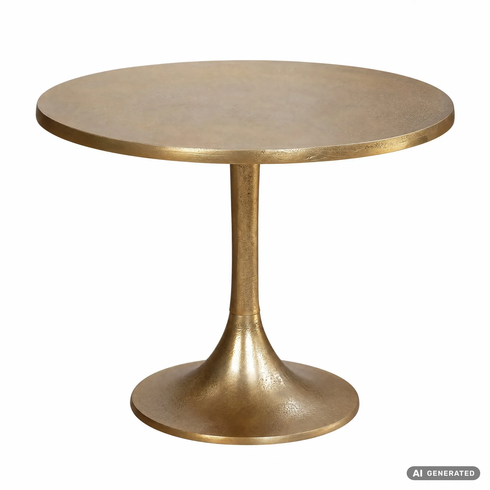 FineBuy Design Couchtisch aus Aluminium, 60 cm – für Wohnzimmer